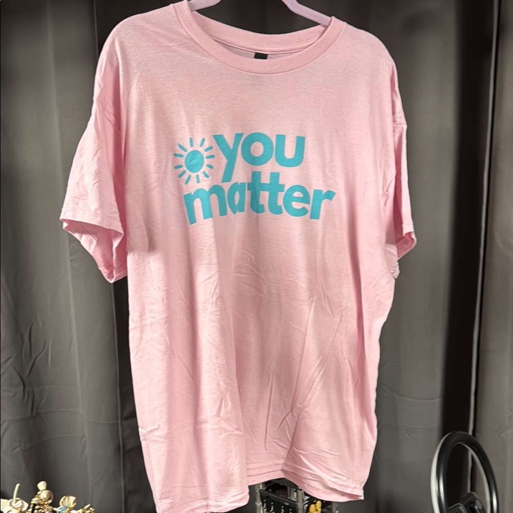 Gildan Pink Short Sleeve Tee You Matter